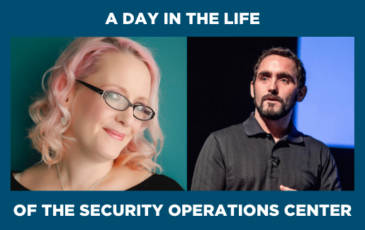 A Day in the Life of the SOC Headshots of Sam Humphries and Richard Cassidy, employees of the Security Operations Center.