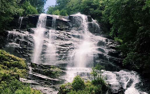 A waterfall outside of Atlanta