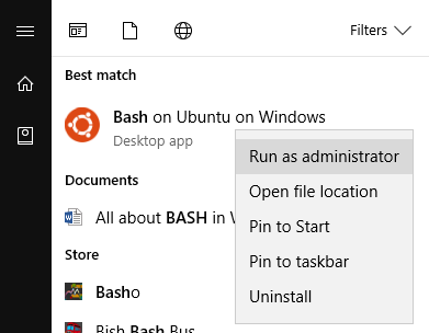 BASH administrator menu