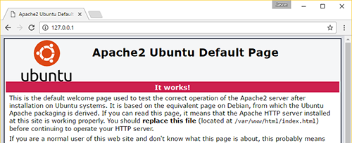 Ubuntu default page