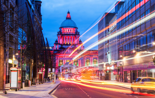 a photo of downtown belfast.