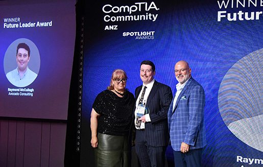 Comptia 2024 ANZ Future Leader Award Raymond McCullagh Avocado