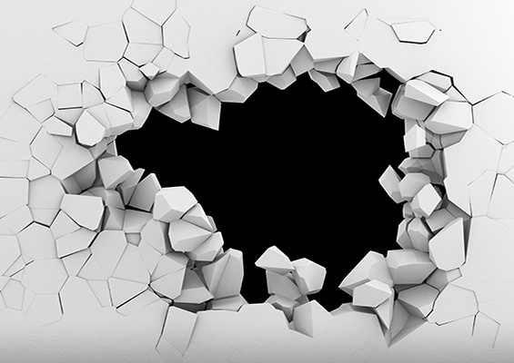 Blog thumb the wall A hole punched in a wall
