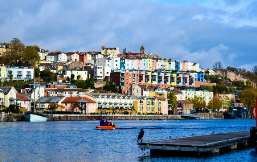Bristol - 1.8.21 Blog A photo of the harbour in Bristol.
