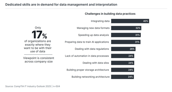 Challenges in building data practices