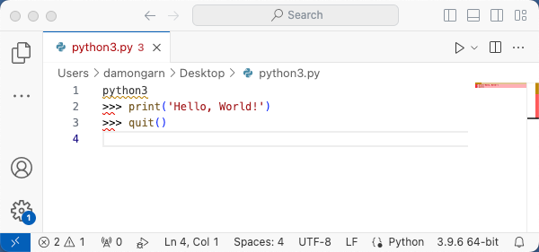 Figure 2 IDE editing-pane