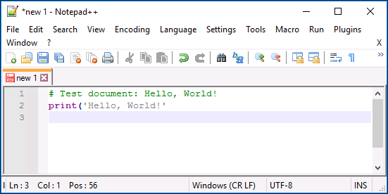 Figure 7 IDE notepadplusplus-pythoncode