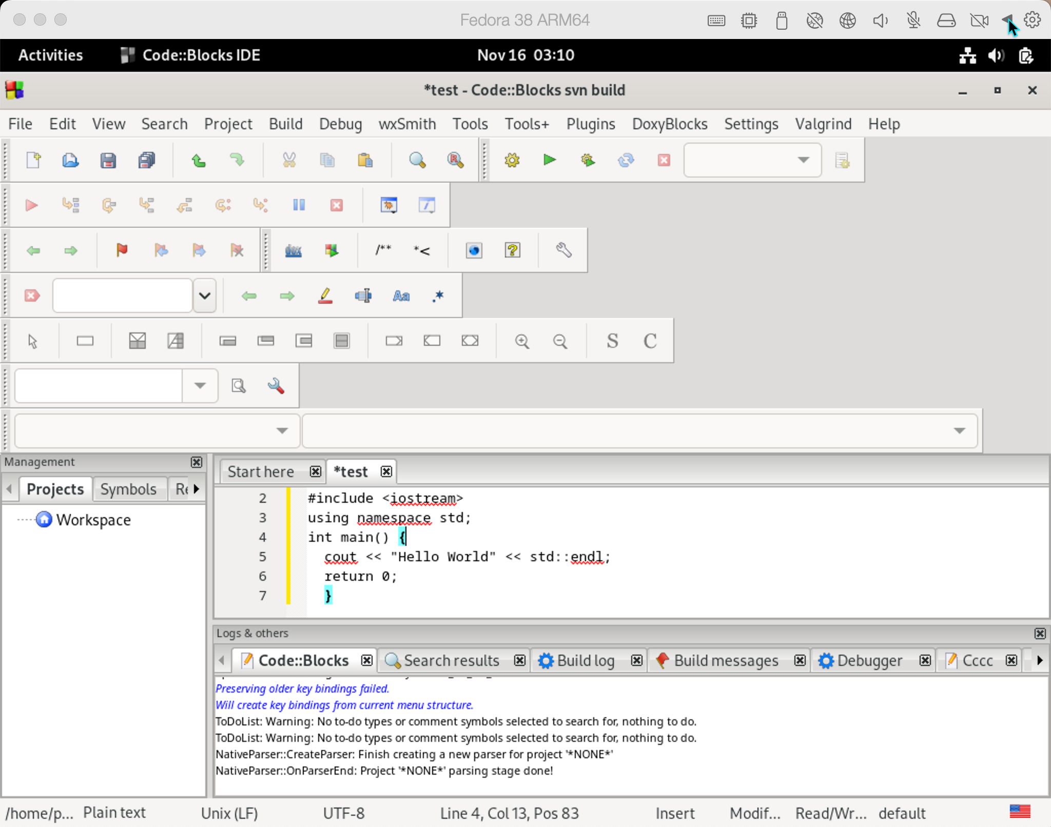 Figure 9 IDE codeblock