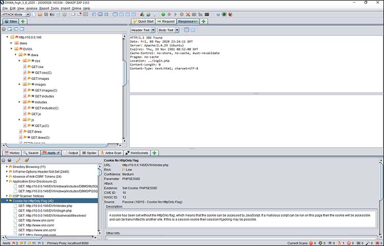 figure_1 Viewing my DVWA web server in OWASP Zap Viewing my DVWA web server in OWASP Zap