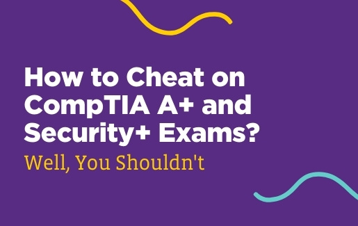 How to Cheat on CompTIA exams Man stressed on computer.