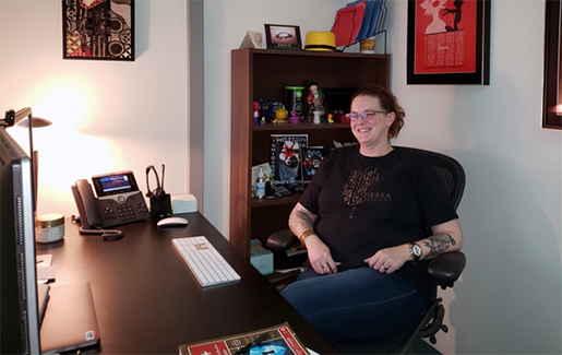 IT Certifications and Mentoring Mariah Sexton sits in her office and talks about how IT certifications and mentoring have helped her advance her career