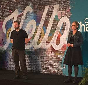 Jefferson and Erika Jefferson Burson and Erika Powell-Burson speak at ChannelCon 2017