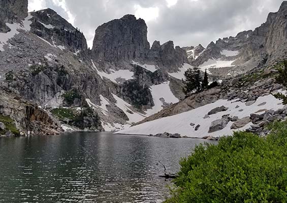 Lake of Crags in Grand Teton