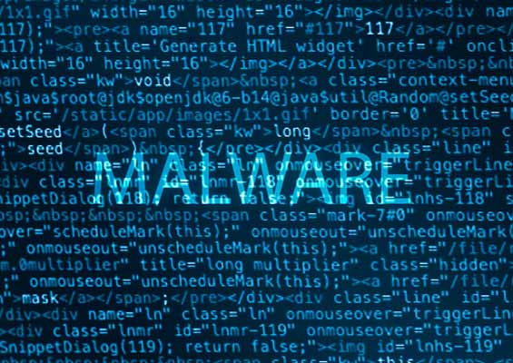 The word Malware over code