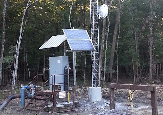 One of the towers Dwight built in a Mississippi swamp