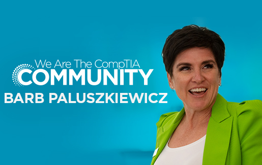 We Are CompTIA Blue 515X325Barb Paluszkiewicz