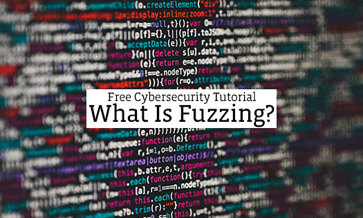 What Is Fuzzing A photo of code with an overlay of the words free cybersecurity tutorial: what is fuzzing?