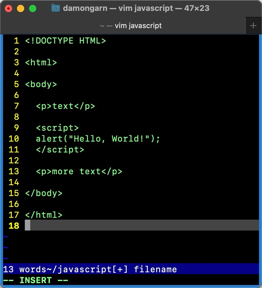 What is HTMLCSS vimjavascript