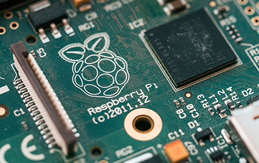 A photo of a Raspberry Pi