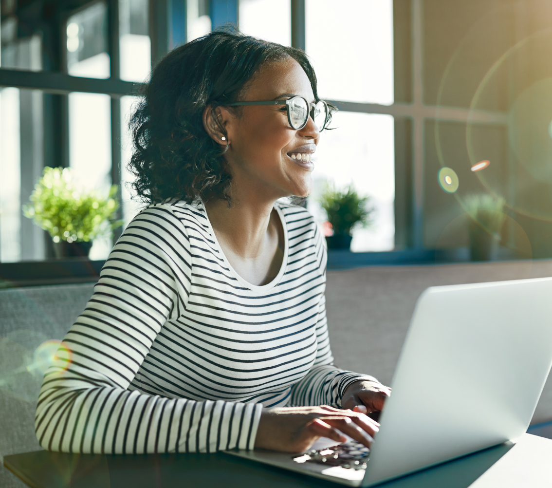 woman on laptop