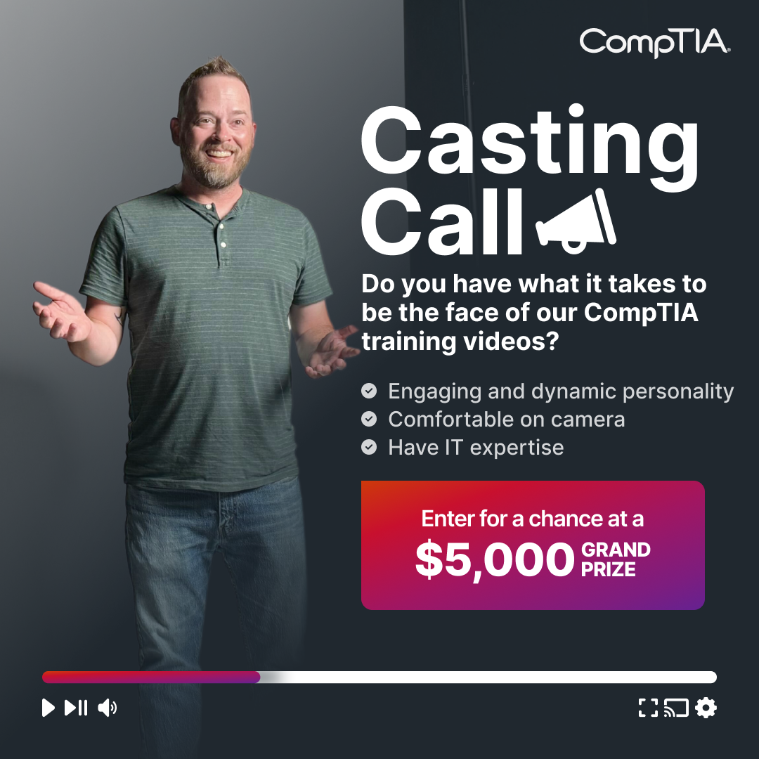 11311 Email for IT Training Video Host Casting Notice Social Banner v3