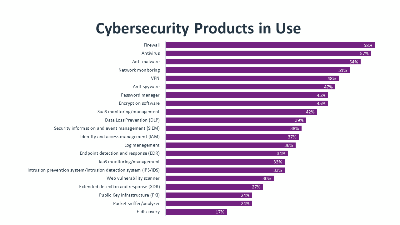 Cybersecurity Products in Use