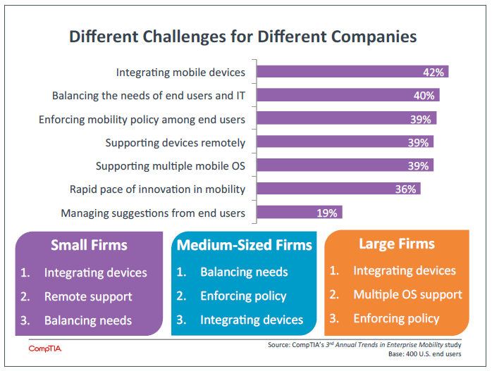 Different Challenges for Different Companies Different Challenges for Different Companies