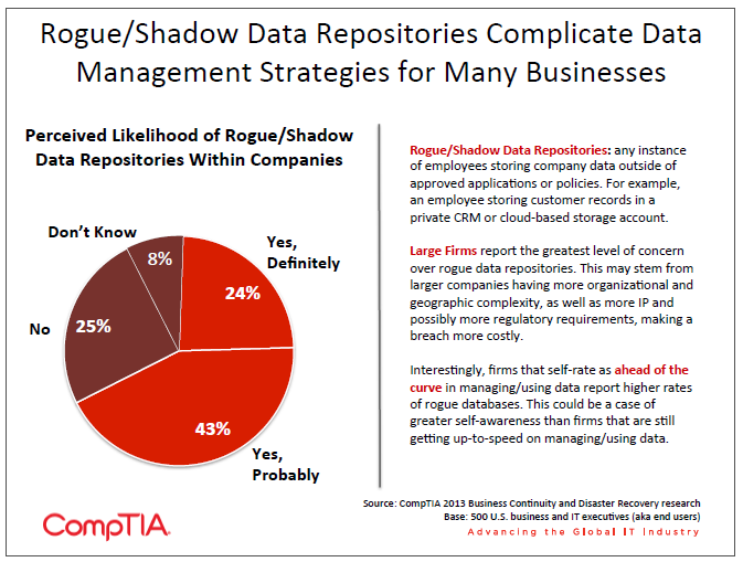 Rogue Shadow Data Repositories Complicate Data Management Strategies for Many Businesses