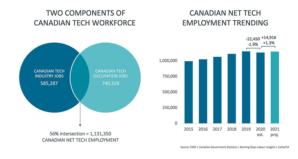 Two Components of Canadian Tech Workforce