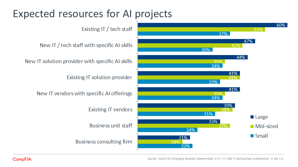 Expected resources for AI projects