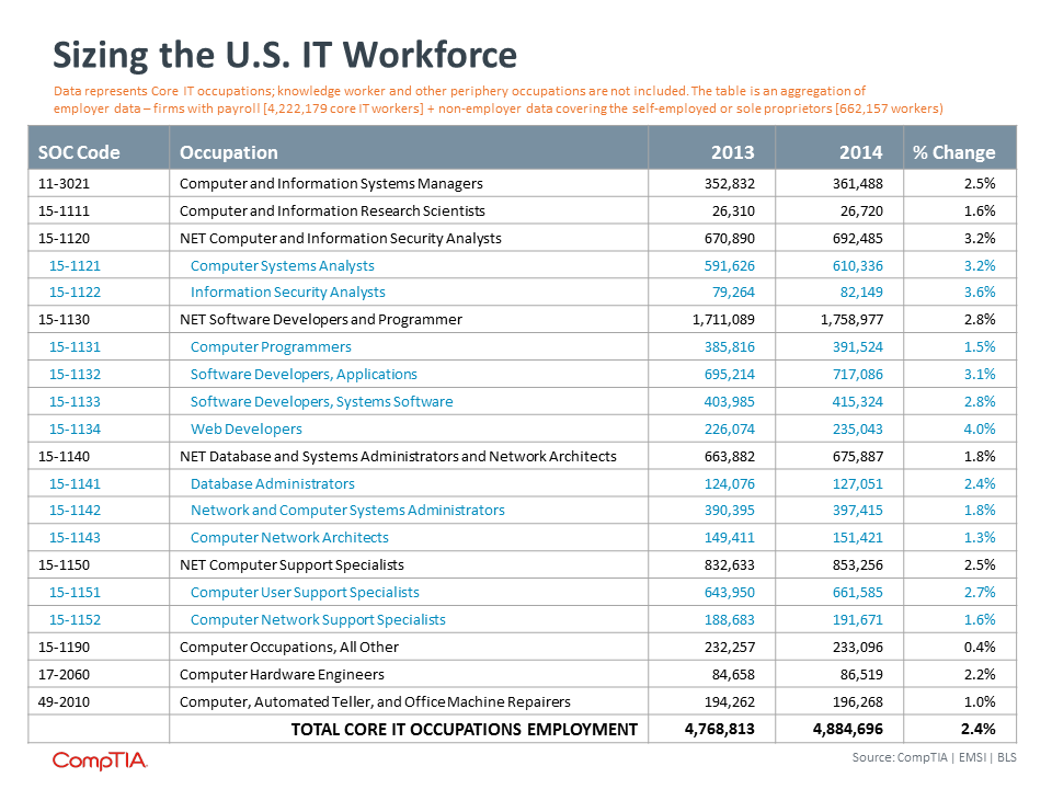 Sizing the U.S. IT Workforce