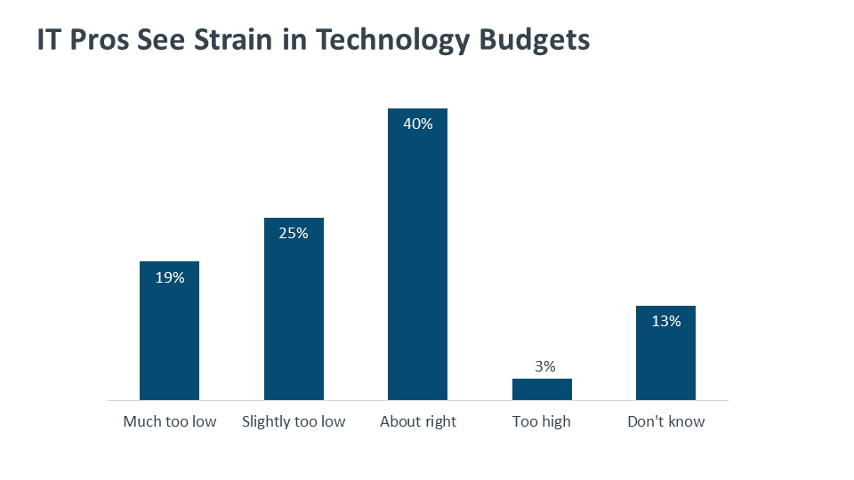 IT Pros See Strain in Technology Budgets