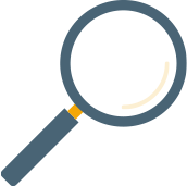mag glass A magnifying glass