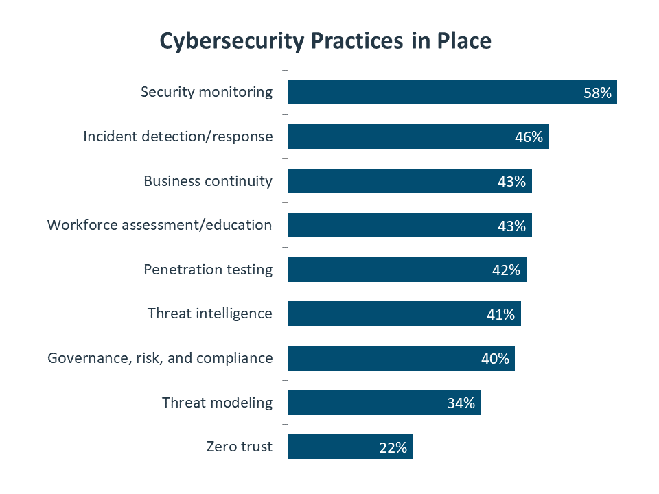 Cybersecurity Practices in Place Cybersecurity Practices in Place
