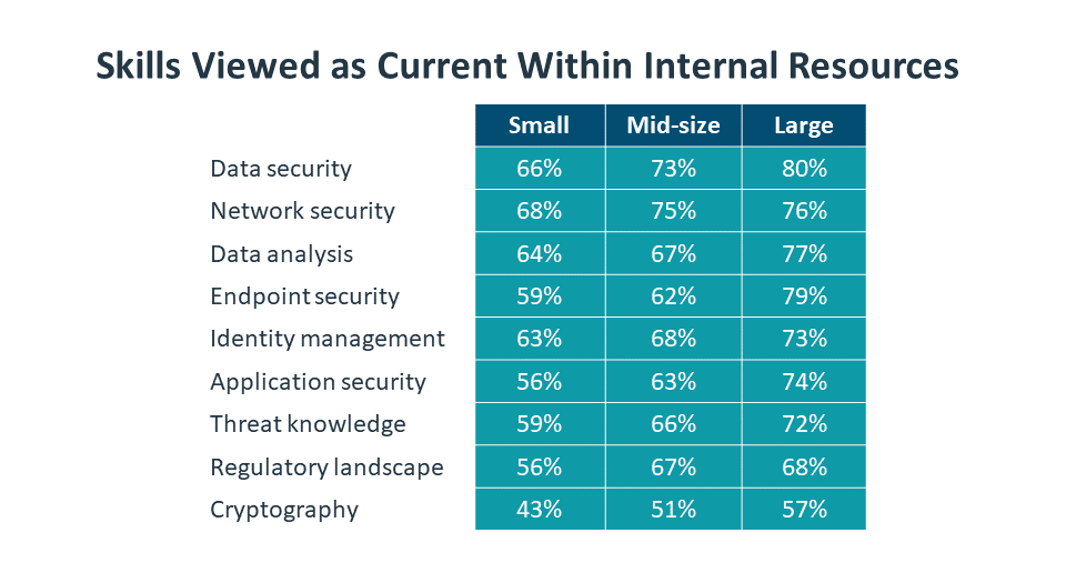 Skills Viewed as Current Within Internal Resources