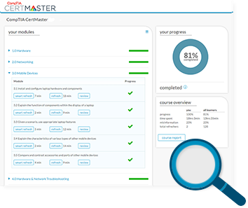 CertMaster Practice for A+ Exam Prep | CompTIA IT Certifications